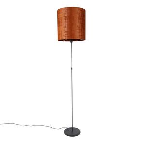 Stojaca lampa s čiernym tienidlom červeným 40 cm nastaviteľná - Parte vyobraziť