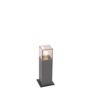 Moderná vonkajšia stojaca lampa 30 cm tmavosivá IP44 - Denmark vyobraziť