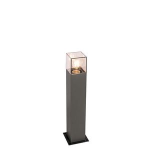 Moderná vonkajšia stojaca lampa 50 cm tmavosivá IP44 - Denmark vyobraziť