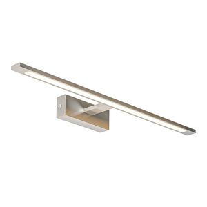 Oceľová nástenná lampa 62 cm vrátane LED IP44 - Jerre vyobraziť