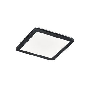 Štvorcové stropné svietidlo čierne 30 cm vrátane LED 3-stupňové stmievateľné IP44 - Lope vyobraziť
