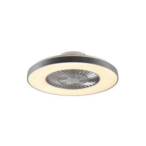 Stropný ventilátor strieborný s hviezdnym efektom stmievateľný - Climo vyobraziť