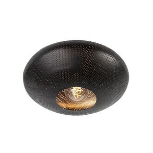Inteligentné stropné svietidlo čierne a zlaté 40 cm vrátane Wifi G95 - Radiance vyobraziť