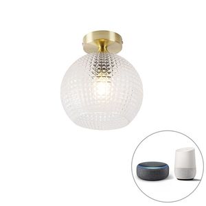 Inteligentné stropné svietidlo Art Deco mosadz vrátane Wifi A60 - Sphere vyobraziť