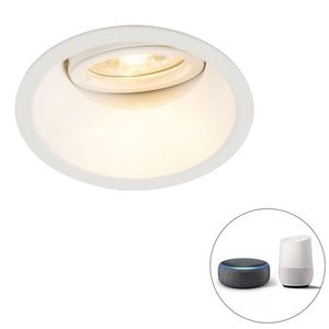 Inteligentné zapustené bodové svetlo biele vrátane WiFi GU10 nastaviteľné - Alloy vyobraziť