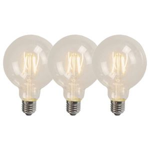 Sada 3 E27 LED vlákno G95 4W 320lm 2700K vyobraziť