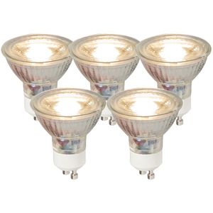 Sada 5 LED žiaroviek GU10 COB 5W 450LM 3000K vyobraziť