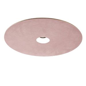 Zamatový plochý tienidlo ružový so zlatom 45 cm vyobraziť
