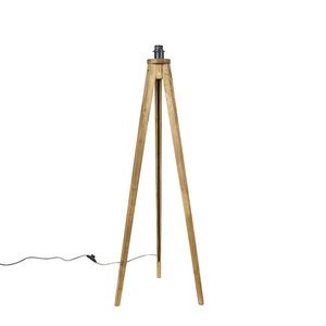 Rustikálna stojaca lampa trojnožka vintage drevo - Tripod Classic vyobraziť