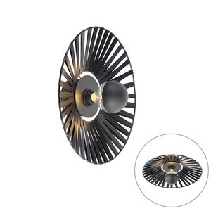 Rustikálna nástenná lampa čierna 40 cm - Leia vyobraziť
