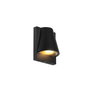 Vonkajšia nástenná lampa čierna IP44 so senzorom súmraku - Femke vyobraziť