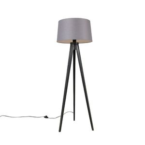 Trojnožka čierna s tienidlom z ľanu tmavosivým 45 cm - Tripod Classic vyobraziť