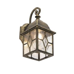 Romantická vonkajšia nástenná lampa bronzová - London vyobraziť