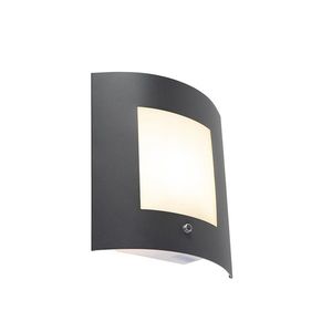 Vonkajšia nástenná lampa antracit IP44 senzor súmraku - Emmerald vyobraziť