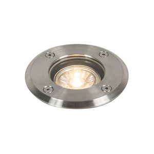 Vonkajšie zemné bodové svetlo oceľ 11 cm IP67 - Basic Round vyobraziť