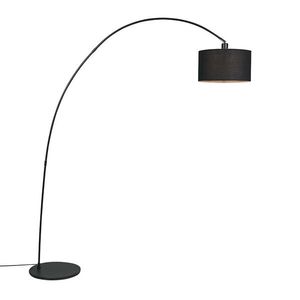 Moderná oblúková stojaca lampa čierna - Vinossa vyobraziť