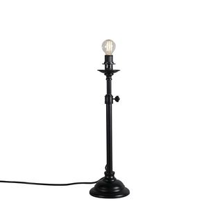 Klasická stolná lampa čierna nastaviteľná bez tienidla - Accia vyobraziť