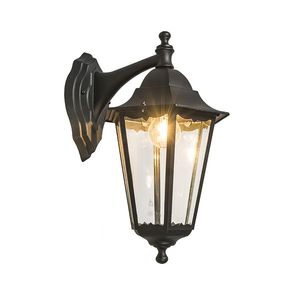 Klasická vonkajšia nástenná lampa čierna IP44 - New Orleans down vyobraziť