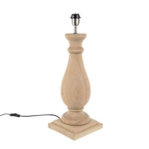 Rustikálna stolná lampa drevo bez tienidla - Burdock vyobraziť