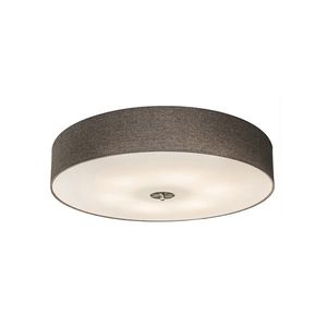 Rustikálne stropné svietidlo taupe 70 cm - Drum Jute vyobraziť