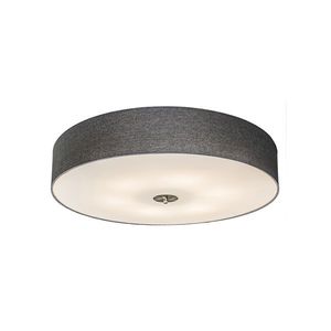 Rustikálne stropné svietidlo sivé 70 cm - Drum Jute vyobraziť
