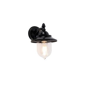 Klasická vonkajšia nástenná lampa čierna IP44 - Oxford vyobraziť