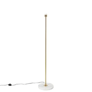 Moderná stojaca lampa mosadz - Kaso vyobraziť
