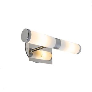 Moderná nástenná lampa chróm IP44 - Bath 2 vyobraziť
