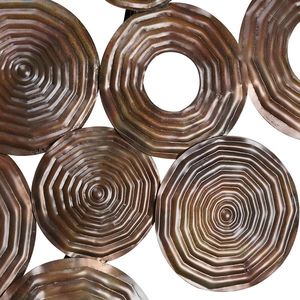 Art Deco nástenná lampa medená 138 cm - Circles vyobraziť