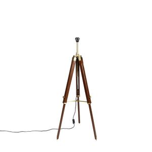 Vintage stojaca lampa mosadz trojnožka - Cortin vyobraziť