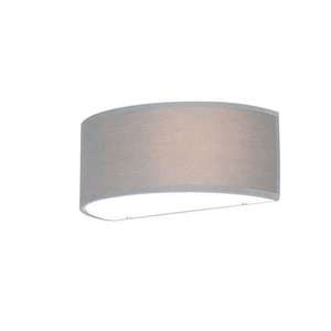 Nástenná lampa polkruhová sivá - Drum vyobraziť