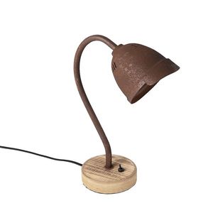 Rustikálna stolná lampa hrdzavohnedá - Rax vyobraziť