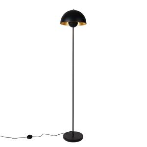 Inteligentná stojaca lampa čierna so zlatom vrátane Wifi A60 - Magnax vyobraziť
