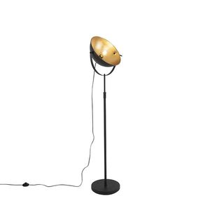 Stojaca lampa čierna so zlatom 35 cm nastaviteľná - Magnax vyobraziť