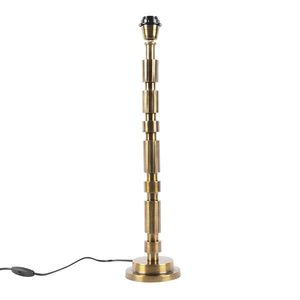 Art Deco stolná lampa bronzová bez tienidla - Torre vyobraziť
