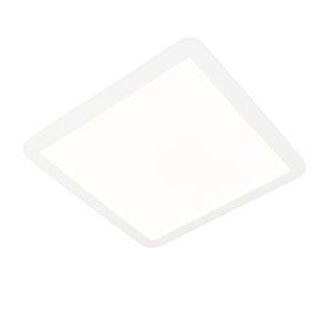Stropné svietidlo biele 40 cm štvorcové vrátane LED 3-stupňový stmievač IP44 - Steve vyobraziť