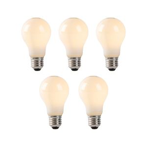 Sada 5 LED žiaroviek s opálovým sklom E27 1W 80lm 2200K vyobraziť