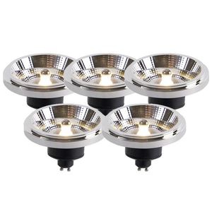 Sada 5 LED žiaroviek AR111 GU10 12W 2000K-3000K stmievateľné do teplého svetla vyobraziť