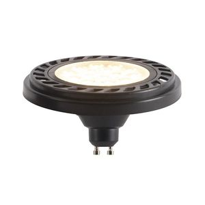 GU10 Stmievateľná LED AR111 Čierna 8W 600lm 2700K vyobraziť