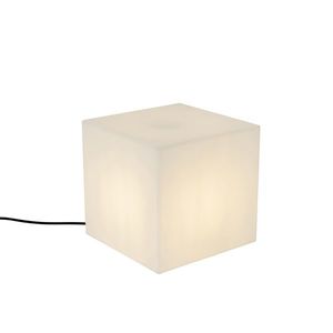 Moderná vonkajšia lampa biela 30 cm štvorcová IP44 - Nura vyobraziť