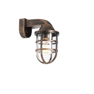 Vintage vonkajšia nástenná lampa starožitné zlato IP54 - Joeri vyobraziť