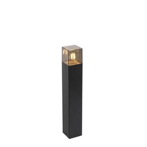 Stojaca vonkajšia lampa čierna 50 cm IP44 s dymovým sklom - Dánsko vyobraziť