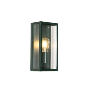 Priemyselná vonkajšia nástenná lampa tmavozelená so sklom IP44 - Rotterdam vyobraziť