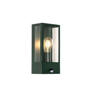 Vonkajšia nástenná lampa tmavozelená s pohybovým senzorom IP44 - Rotterdam vyobraziť