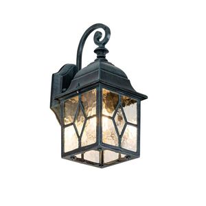 Romantická vonkajšia nástenná lampa tmavozelená - London vyobraziť