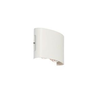 Vonkajšia nástenná lampa biela vrátane LED 4-svetlo IP54 - Silly vyobraziť