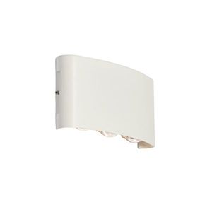 Vonkajšia nástenná lampa biela vrátane LED 6-svetlo IP54 - Silly vyobraziť