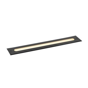 Moderný zemný reflektor čierny 50 cm vrátane LED IP65 - Eline vyobraziť