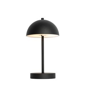 Vonkajšia stolná lampa čierna nabíjateľná 3-stupňovo stmievateľná - Keira vyobraziť