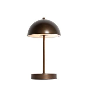 Vonkajšia stolná lampa tmavá bronz nabíjateľná s 3-stupňovým stmievačom - Keira vyobraziť